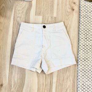 H&M white high waisted shorts